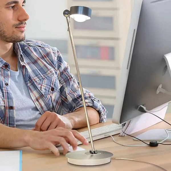  Top Light Top Light Led Table Lamp Puk Table Single Nickel Matt 