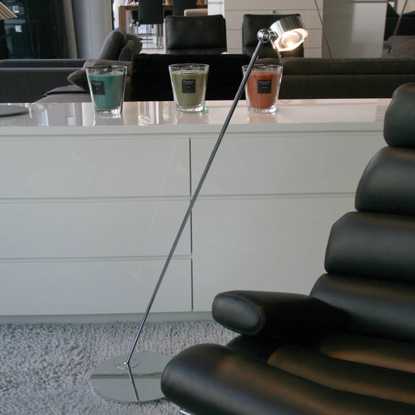  Top Light Top Light Movable Floor Lamp Puk Floor, Chrome 