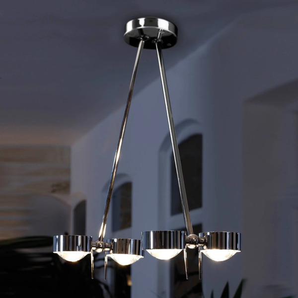  Top Light Top Light Puk Ceiling Ceiling Light, 4-bulb, Chrome 
