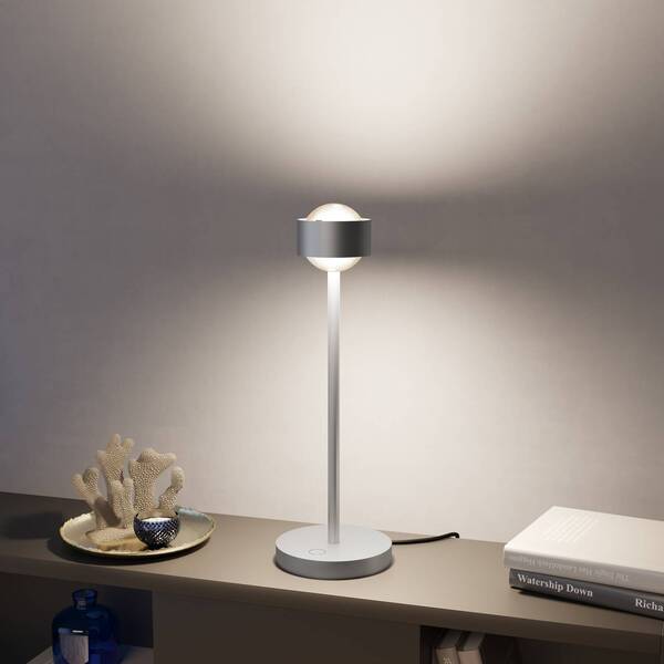  Top Light Top Light Puk! 80 Eye Table Led, Matt Lenses, Matt Chrome 