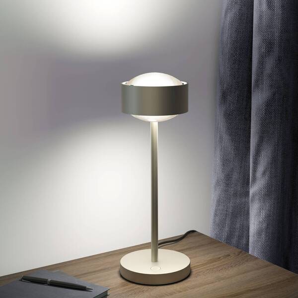  Top Light Top Light Puk! 120 Eye Table Led, Matt Lenses, Matt Nickel 