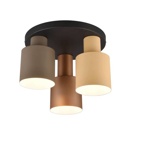  Trio Lighting Trio Lighting Agudo Ceiling Light, Multicoloured 3-bulb Circular 
