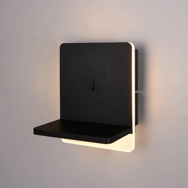  Trio Lighting Trio Lighting Fairfield Led Wall Light, Metal, Matt Black, Dimmable 
