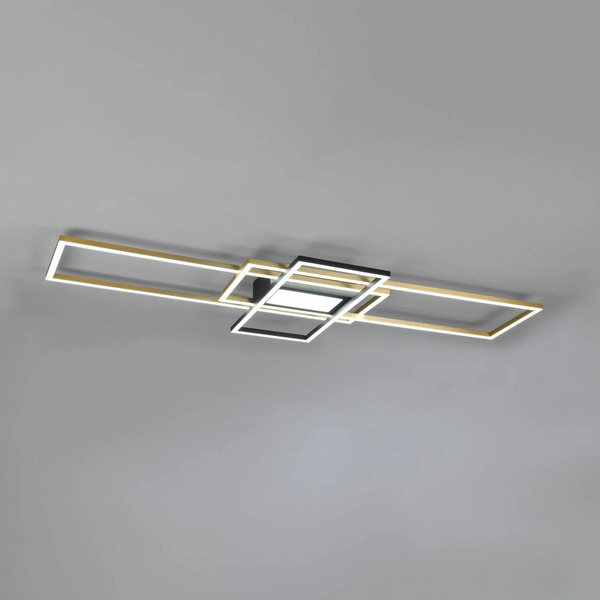  Trio Lighting Trio Lighting Irvine Led Ceiling Light, Cct, Dimmable, Brass 