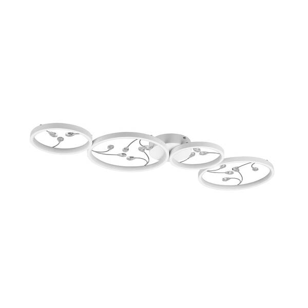  Trio Lighting Trio Lighting Led Ceiling Lamp Groovy 4-bulb White 4,000k 