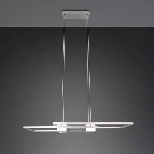  Trio Lighting Trio Lighting Led Hanging Light Albany, Nickel, 100 X 28 Cm, Aluminium, Cct Dimmable 