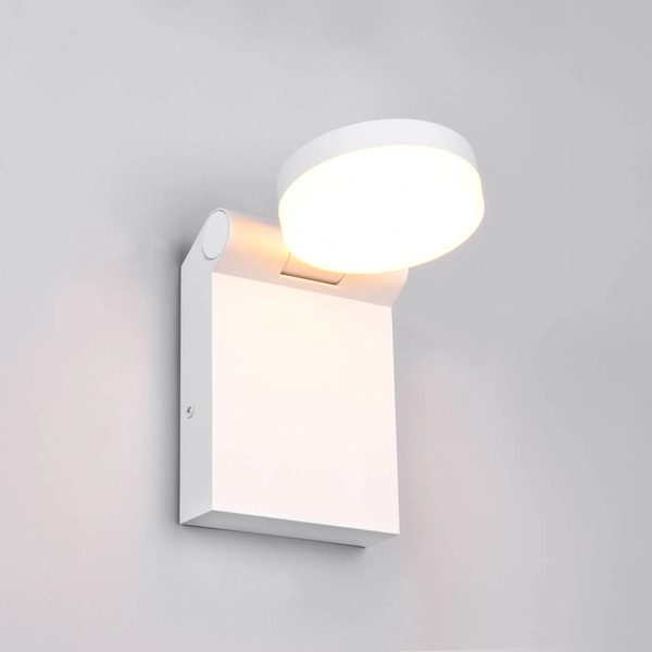  Trio Lighting Trio Lighting Led Outdoor Wall Light Adour, Matt White, Tiltable, Cct, Ip44 