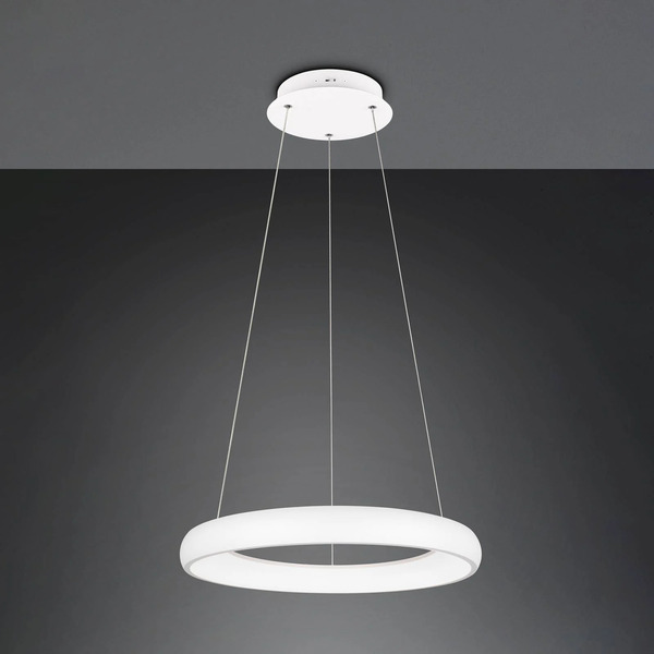  Trio Lighting Trio Lighting Led Pendant Light Cardona, ø 62 Cm, White, Cct, Metal 