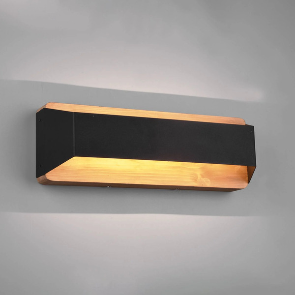  Trio Lighting Trio Lighting Led Wall Light Arino, Black, Width 35.2 Cm 