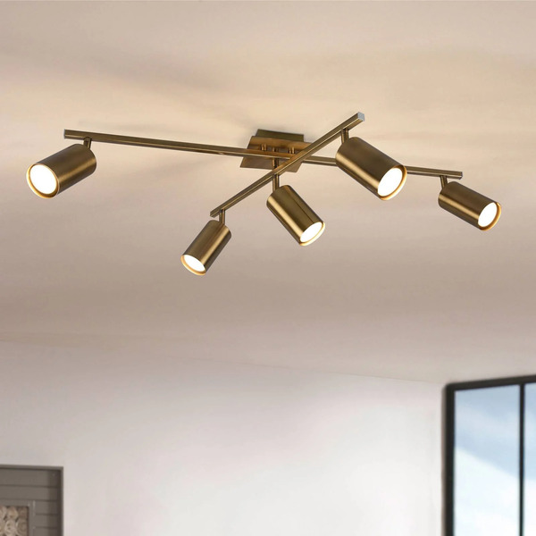  Trio Lighting Trio Lighting Marley Downlight, Antique Brass, 5-bulb 