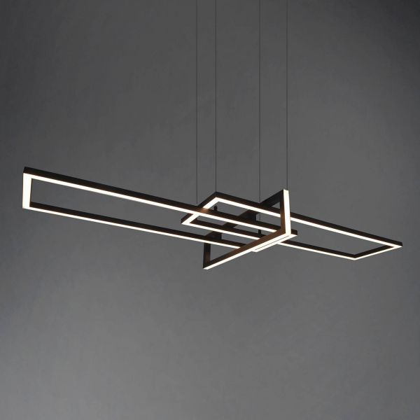  Trio Lighting Trio Lighting Salinas Led Hanging Light, 3,000 K, Matt Black 