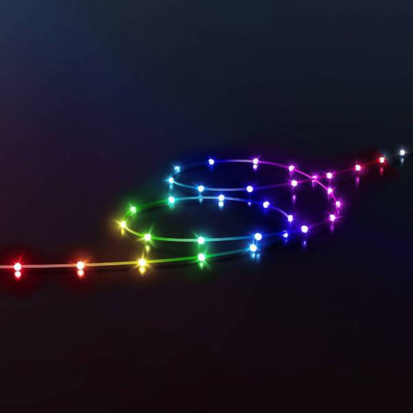  Twinkly Twinkly Dots Led String Lights Rgb, Black, Ip44, 10m, Uk/ie 