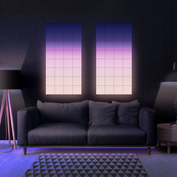  Twinkly Twinkly Rgb-squares Black, Ip20, 1+5 Starter Set, Uk/ie 