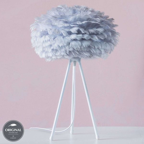  Umage Umage Eos Mini Table Lamp Grey Feathers 