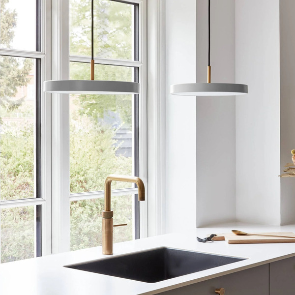  Umage Umage Led Hanging Light Asteria Medium Light Grey/brass ø 43 Cm 