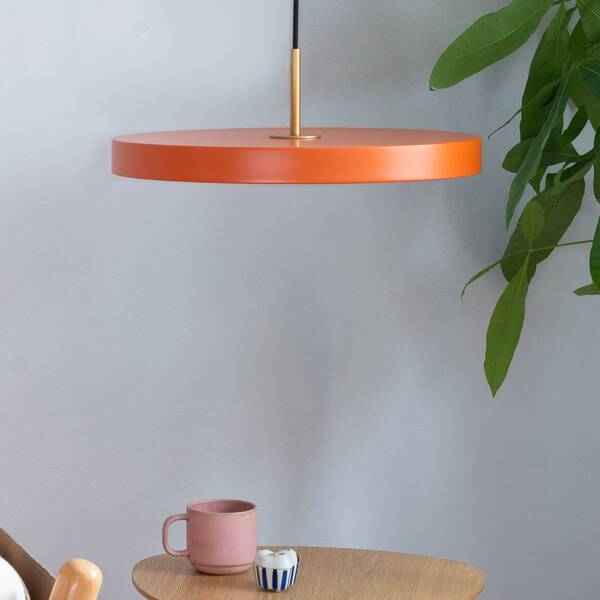  Umage Umage Led Pendant Light Asteria Mini, Orange/brass, ø 31 Cm 