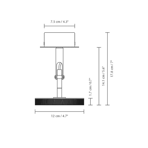  Umage Umage Led Spotlight Asteria Spot, ø 12 Cm, Brass-plated 