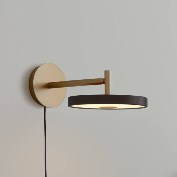  Umage Umage Led Wall Lamp Asteria Short, Black/brass, Plug 