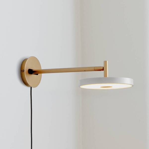  Umage Umage Led Wall Lamp Asteria Short, Light Grey/brass, Plug 