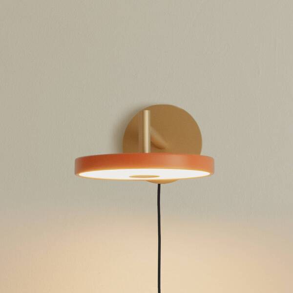  Umage Umage Led Wall Lamp Asteria Short, Orange/brass, Plug 