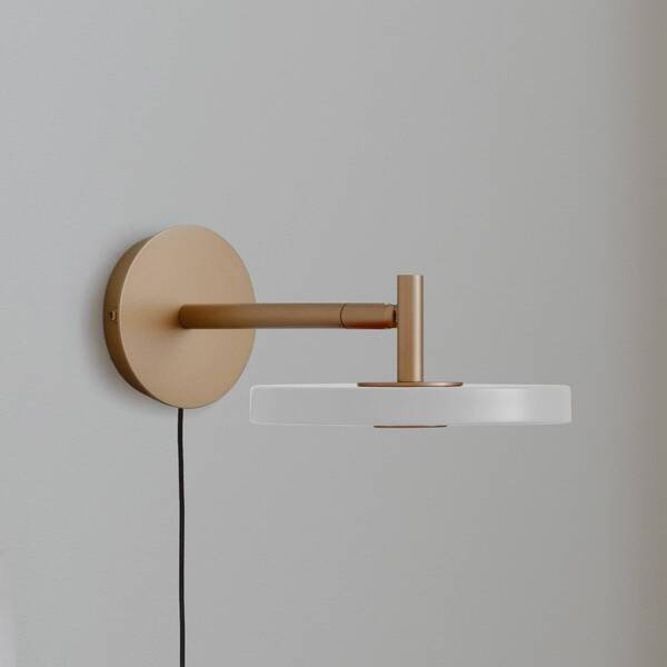  Umage Umage Led Wall Light Asteria Short, White/brass, Plug 