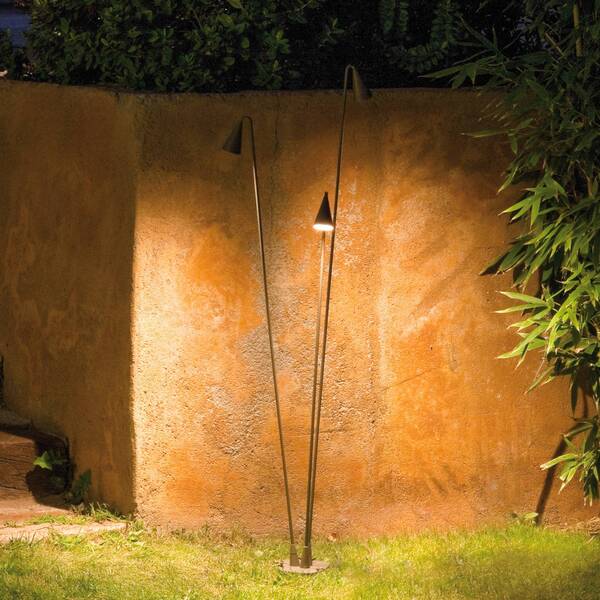  Vibia Vibia Brisa 3-bulb Led Outdoor Floor Lamp, Khaki 