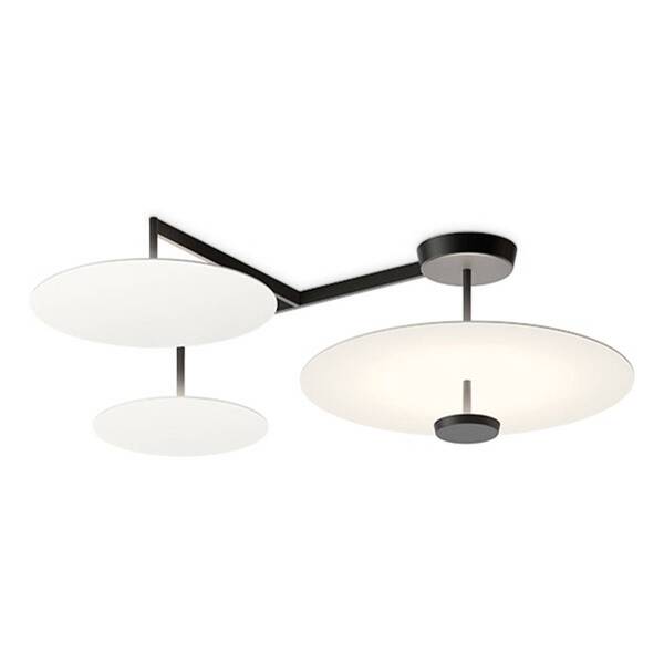  Vibia Vibia Flat Led Ceiling Light, 4-bulb, ø 55 Cm, White 