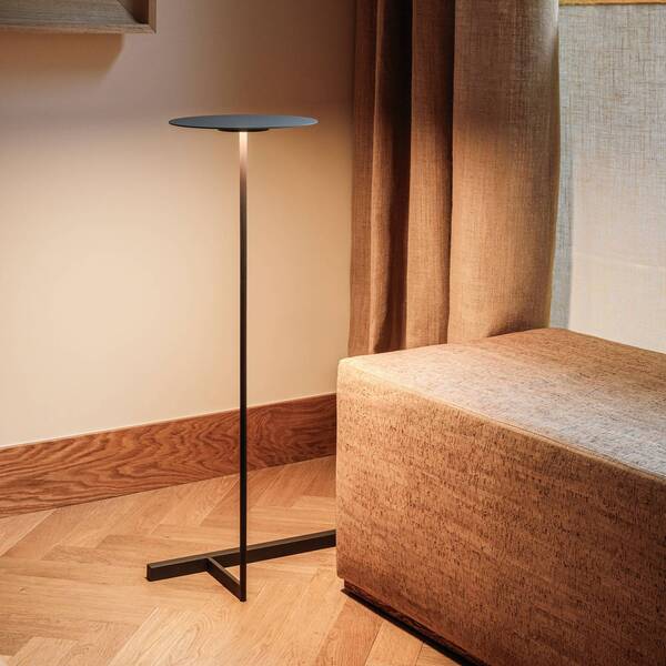  Vibia Vibia Flat Led Floor Lamp 96 Cm Grey L1, Dimmable 