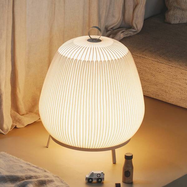  Vibia Vibia Knit Led Floor Lamp, 55 X 45 Cm, Beige, Textile 