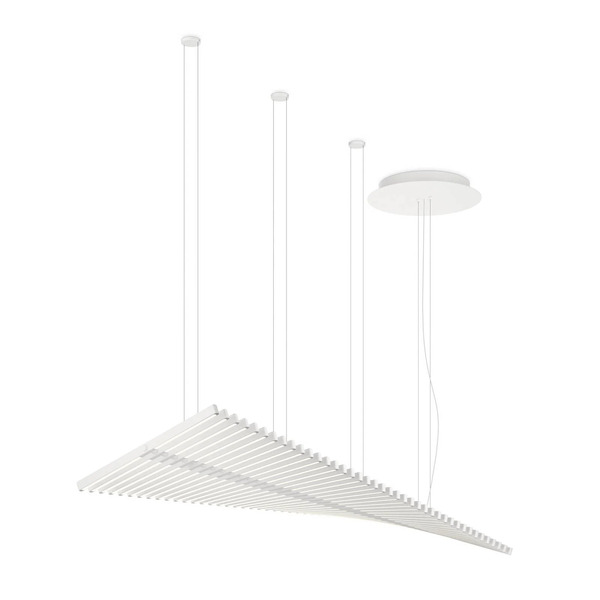  Vibia Vibia Led Pendant Light Rhythm, White, 189 X 47 Cm 927 Dimmable 