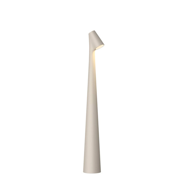  Vibia Vibia Led Rechargeable Table Lamp Africa, Height 40 Cm, Light Beige 