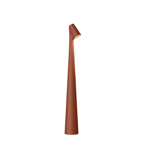  Vibia Vibia Led Rechargeable Table Lamp Africa, Height 40 Cm, Terracotta 