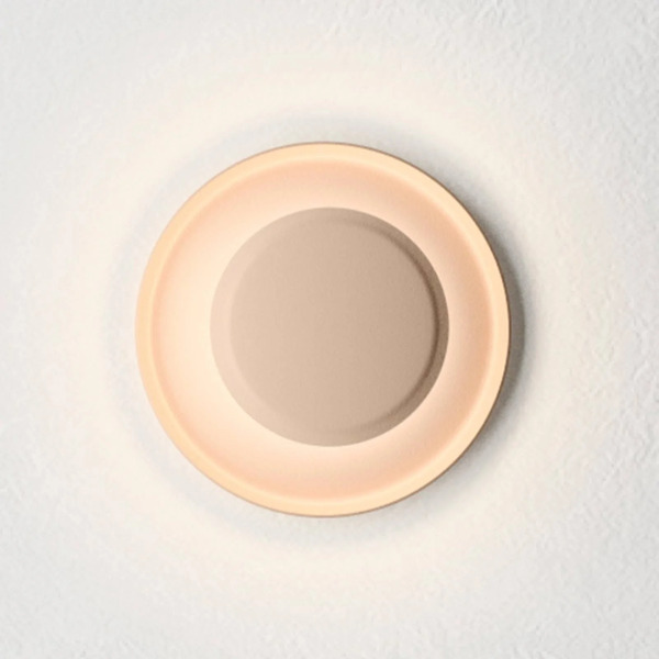  Vibia Vibia Top Led Wall Light ø 17 Cm Pale Pink 