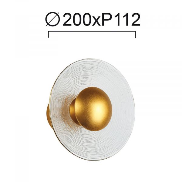  Viokef Viokef Glamour Led Wall Light, Glass 