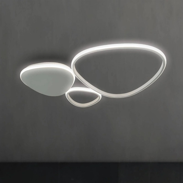 Viokef Viokef Helix Led Ceiling Light, Silver, Length 62 Cm, Metal 
