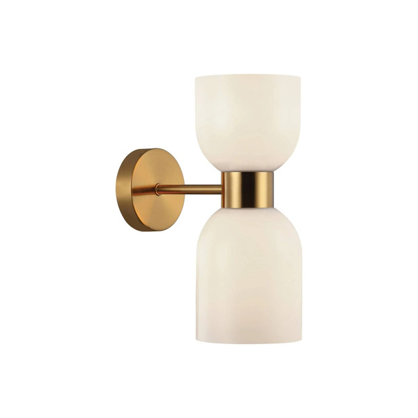 Viokef Viokef Memory Wall Light, Glass, Bronze/white, 2-bulb 