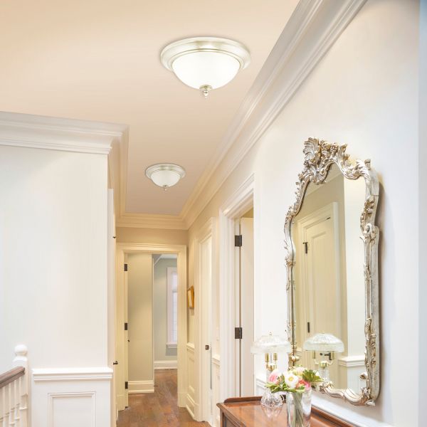  Westinghouse Westinghouse Harwell Ceiling Light, Nickel 
