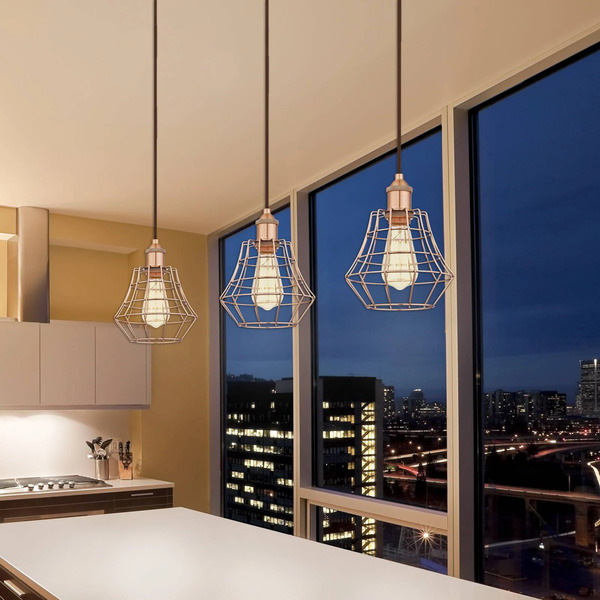  Westinghouse Westinghouse Nathan Pendant Light, Brushed Copper Colour 
