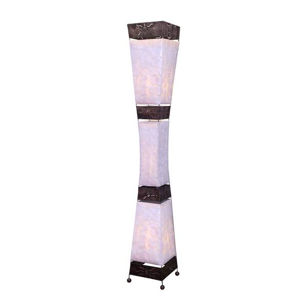  Woru Woru Adrian Floor Lamp, Capiz Shells, Height 150 Cm 
