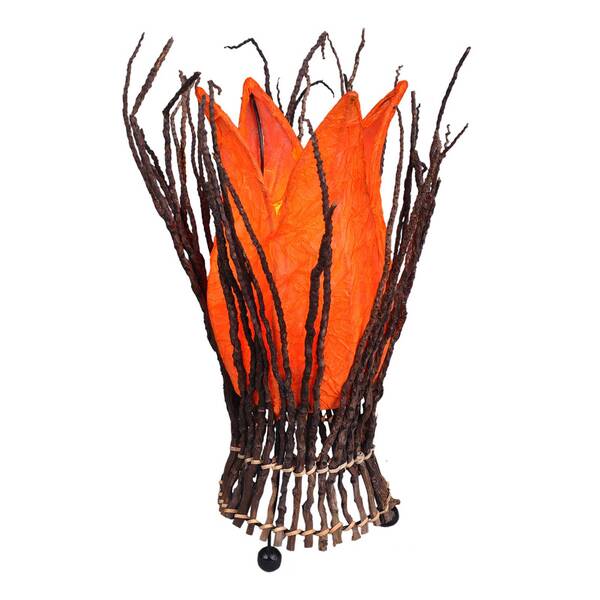  Woru Woru Floral Table Lamp Stella, Orange 