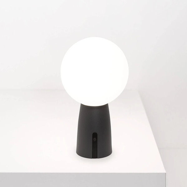  Zafferano Zafferano Olimpia Rechargeable Table Lamp Ip54 Dark Grey 