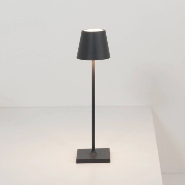  Zafferano Zafferano Poldina Micro Battery-powered Lamp, Ip65 Black 