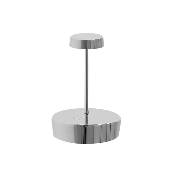  Zafferano Zafferano Swap Mini Rechargeable Table Lamp, Silver Foil 