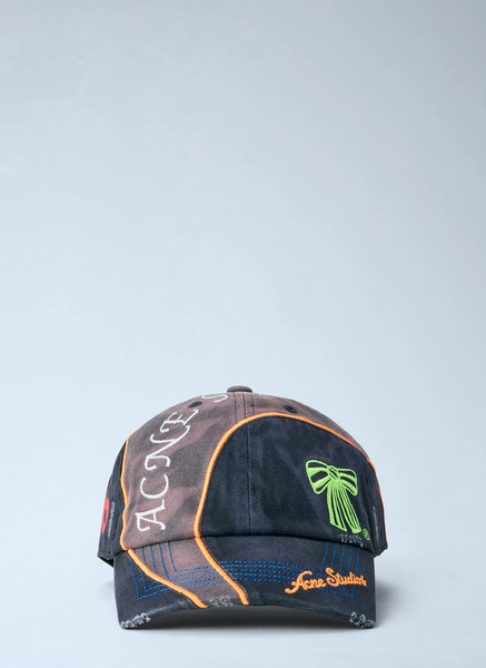  Acne Studios Acne Studios Embroidered Logo Cap - Man Hats Grey One Size 