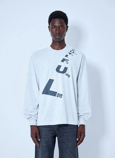  B.eautiful B.eautiful Poem Sweatshirt - Man Sweatshirts Grey Xl 