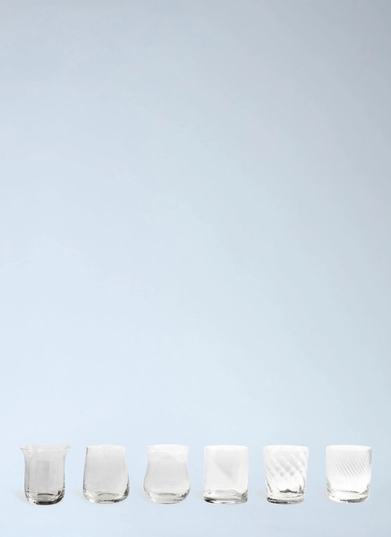  Bitossi Home Bitossi Home Set Of Six Assorted Tumblers -  Glassware Clear One Size 