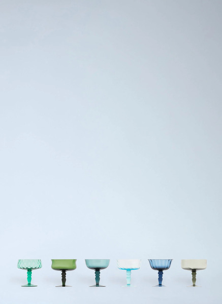  Bitossi Home Bitossi Home Set Of Six Diseguale Goblets -  Glassware Multicolour One Size 