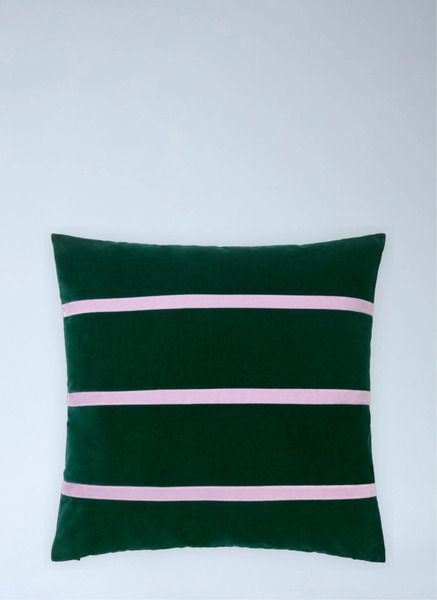  Christina Lundsteen Christina Lundsteen Striped Velvet Cushion -  Textiles Multicolour One Size 
