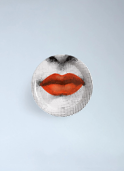  Fornasetti Fornasetti Bocca Tray -  Kitchen  White One Size 