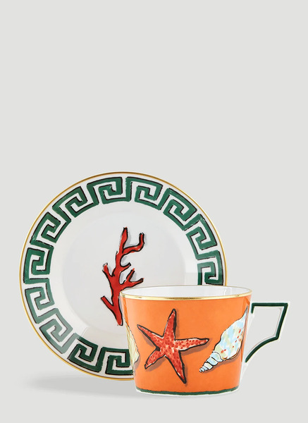  Ginori 1735 Ginori 1735 Set Of Two Il Viaggio Di Nettuno Tea Cup And Saucer -  Tea & Coffee Multicolour One Size 